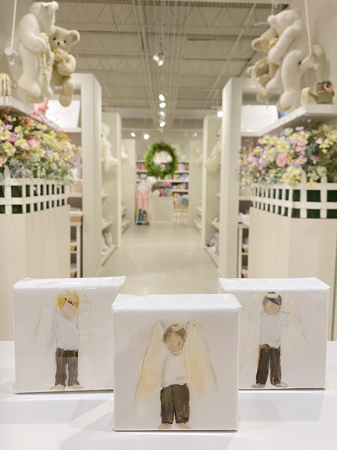 Angel Canvas, Little Boy with Blonde Hair