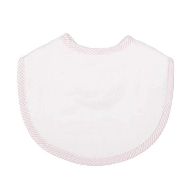 Bib, Pink Seersucker