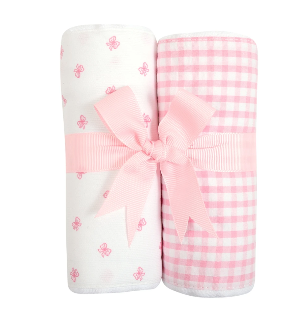 Checks & Bows Burps, Set of 2