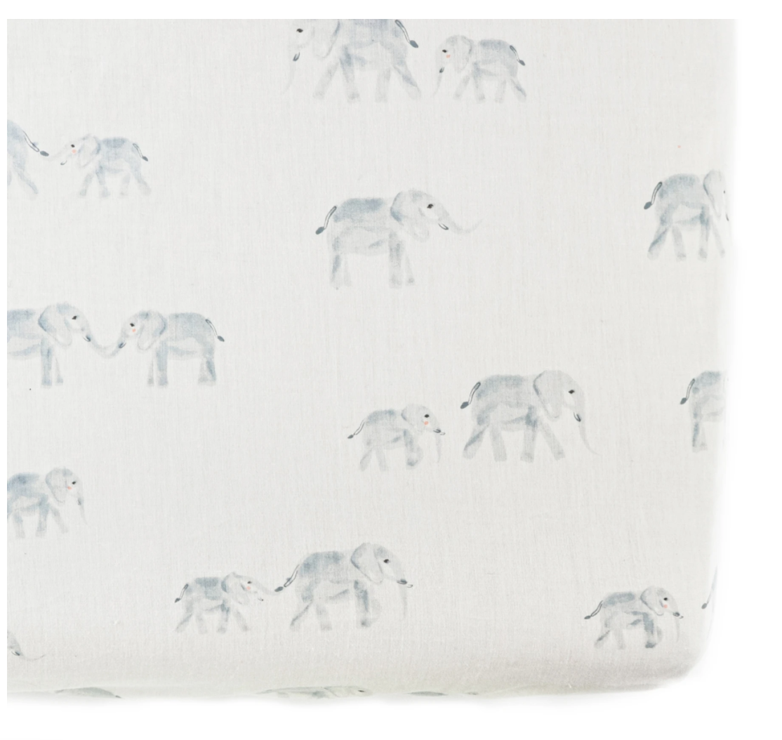 Crib Sheet, Follow Me Elephant