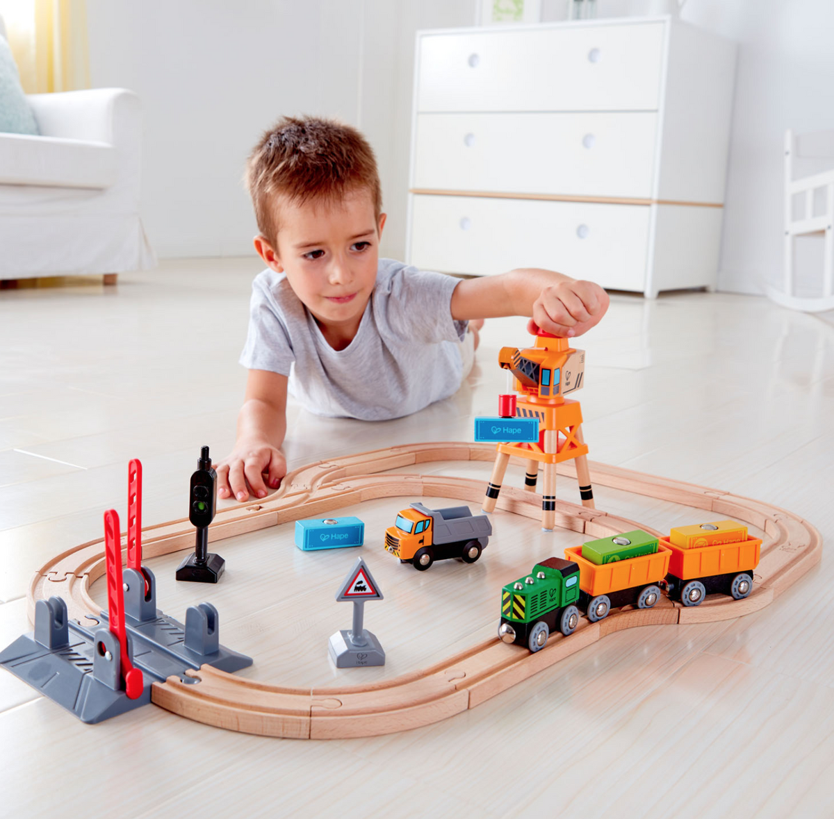 Crossing & Crane Train Set
