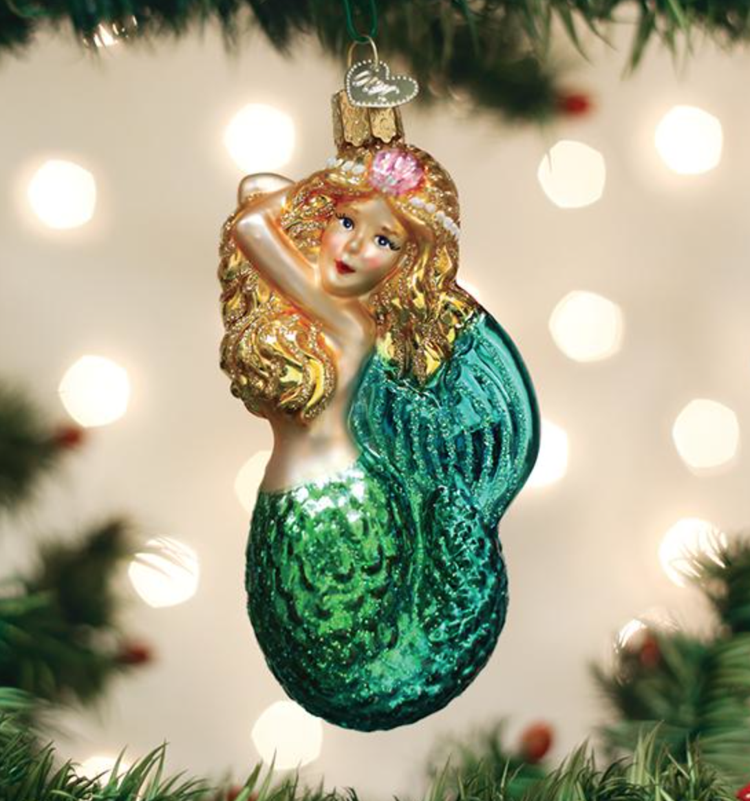 Ornament, Seashell Mermaid
