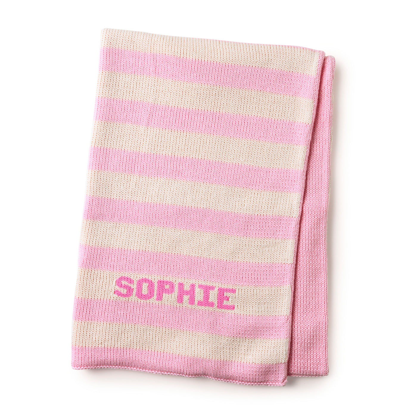 Personalized Stripe Blanket