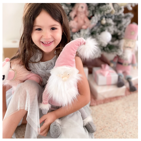 Pink Santa Shelf Sitter