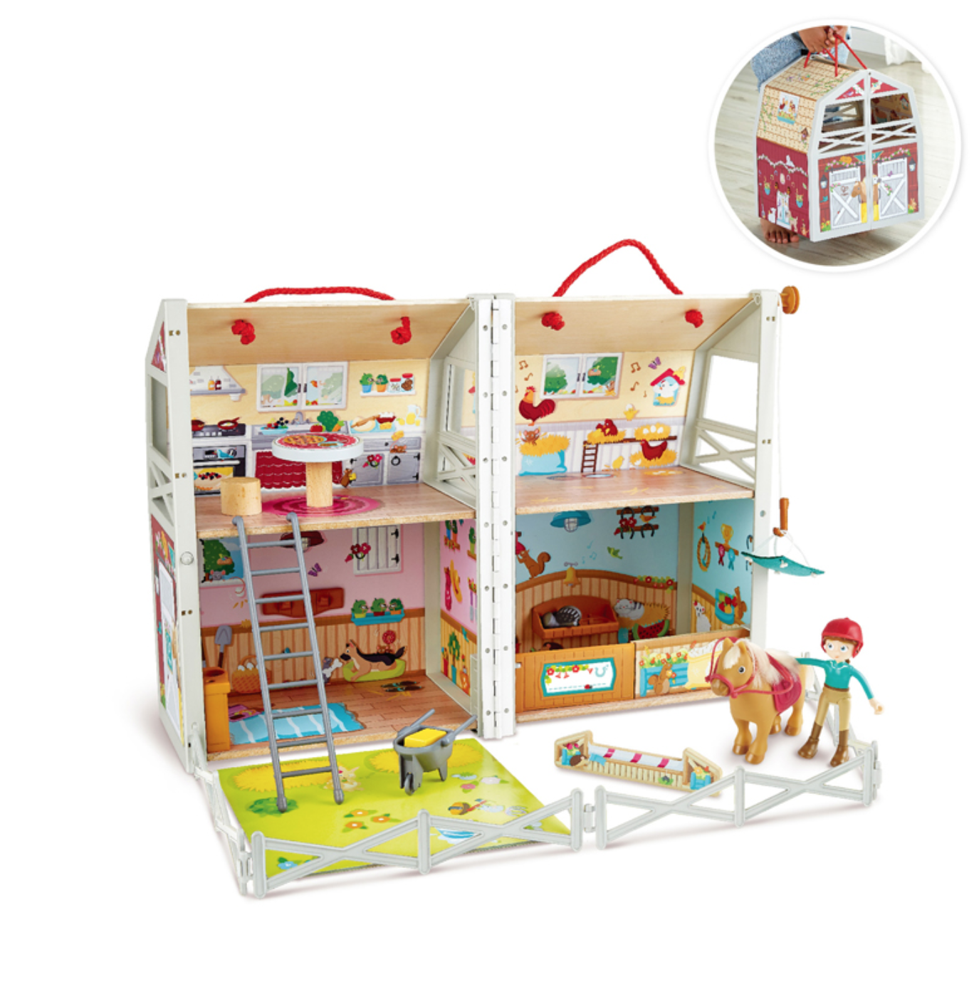Doll House, Pony Ranch Barn Stable Club Playset