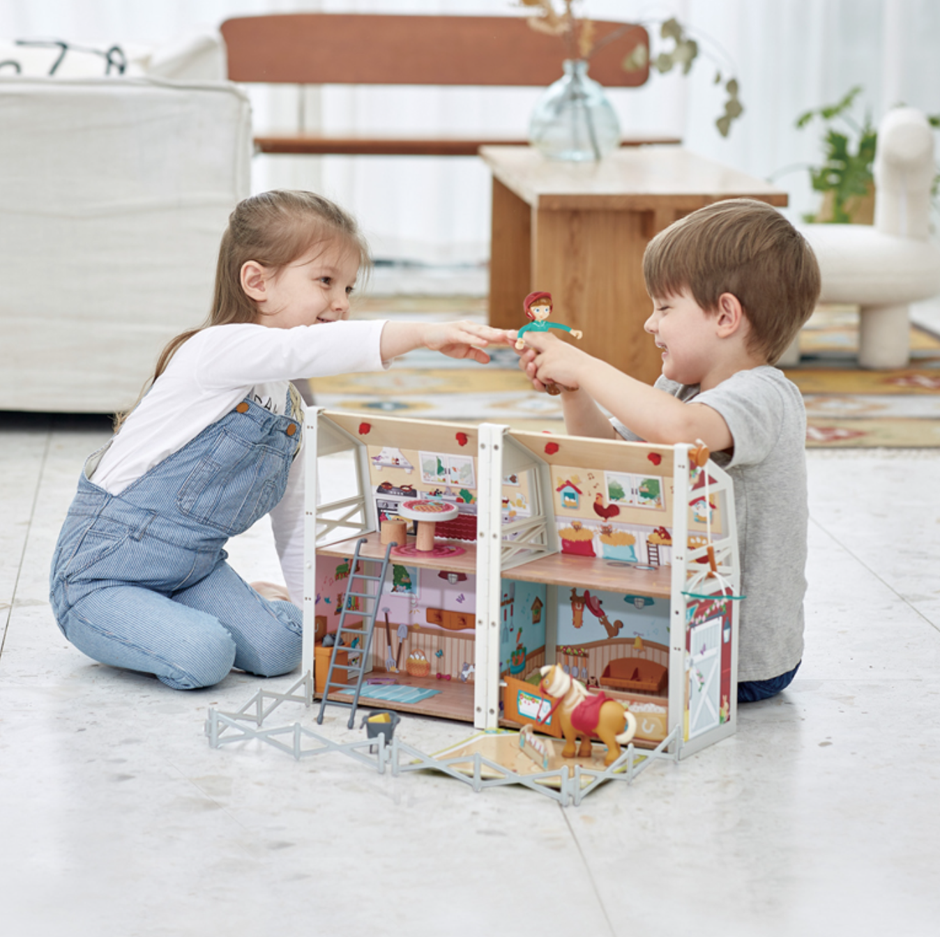 Doll House, Pony Ranch Barn Stable Club Playset