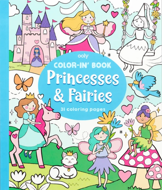 Coloring Book, Princesses & Fairies