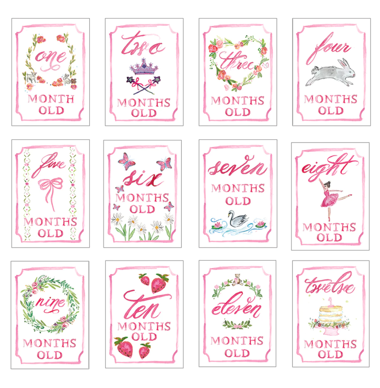 Milestone Baby Card Set