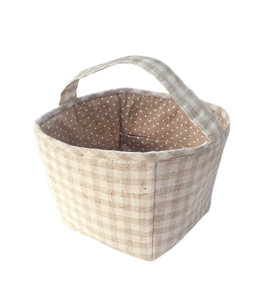 Tan Fabric Basket