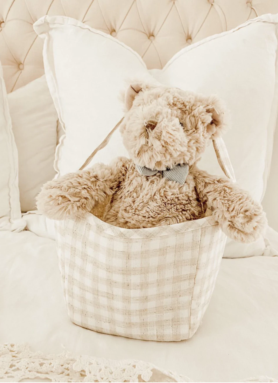Tan Fabric Basket