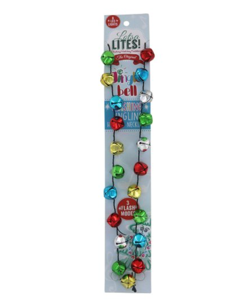Lotsa Lites! Jingle Bell Flashing Necklace