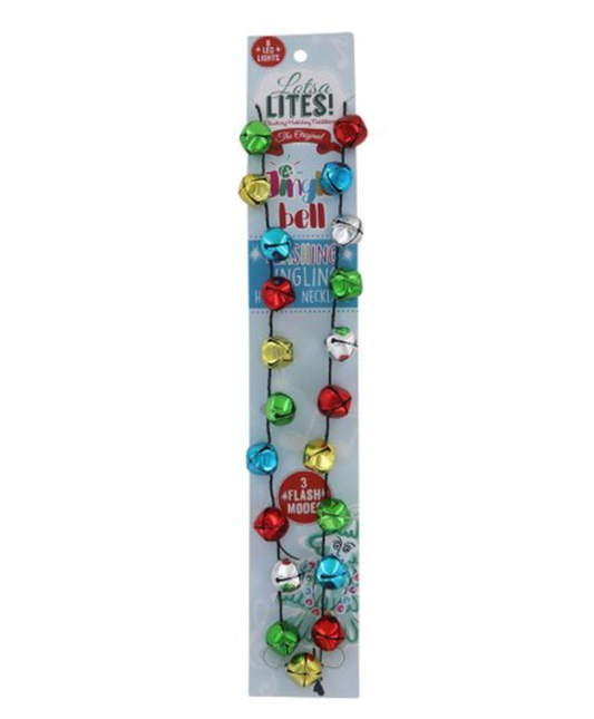 Lotsa Lites! Jingle Bell Flashing Necklace
