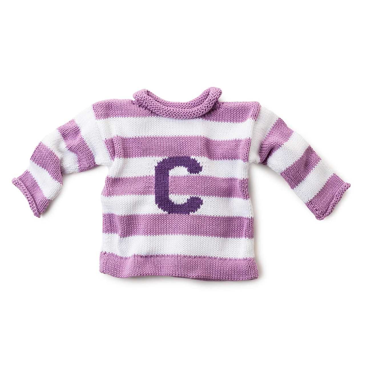 Stripe Letter Sweater