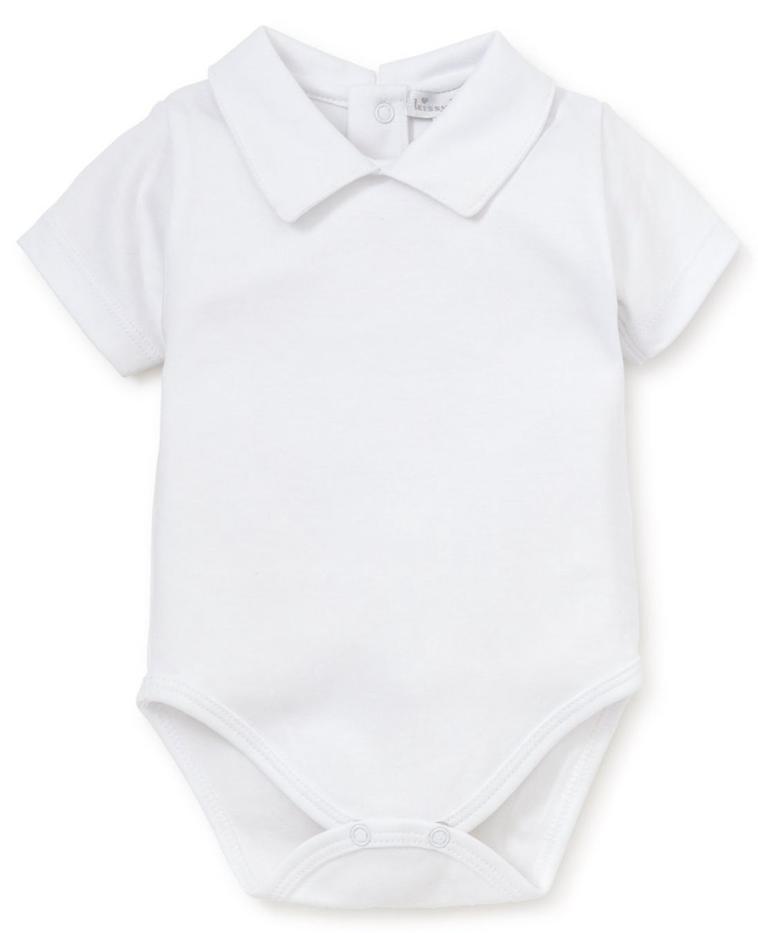 Short Sleeve Onesie, Pointed Collar