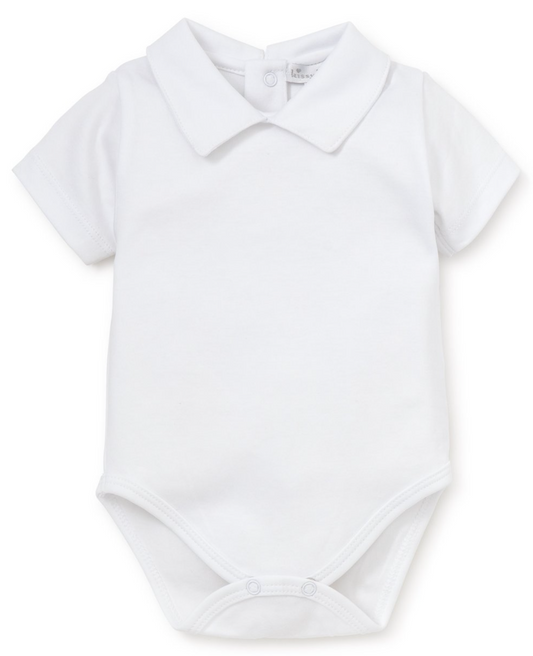 Short Sleeve Onesie, Pointed Collar