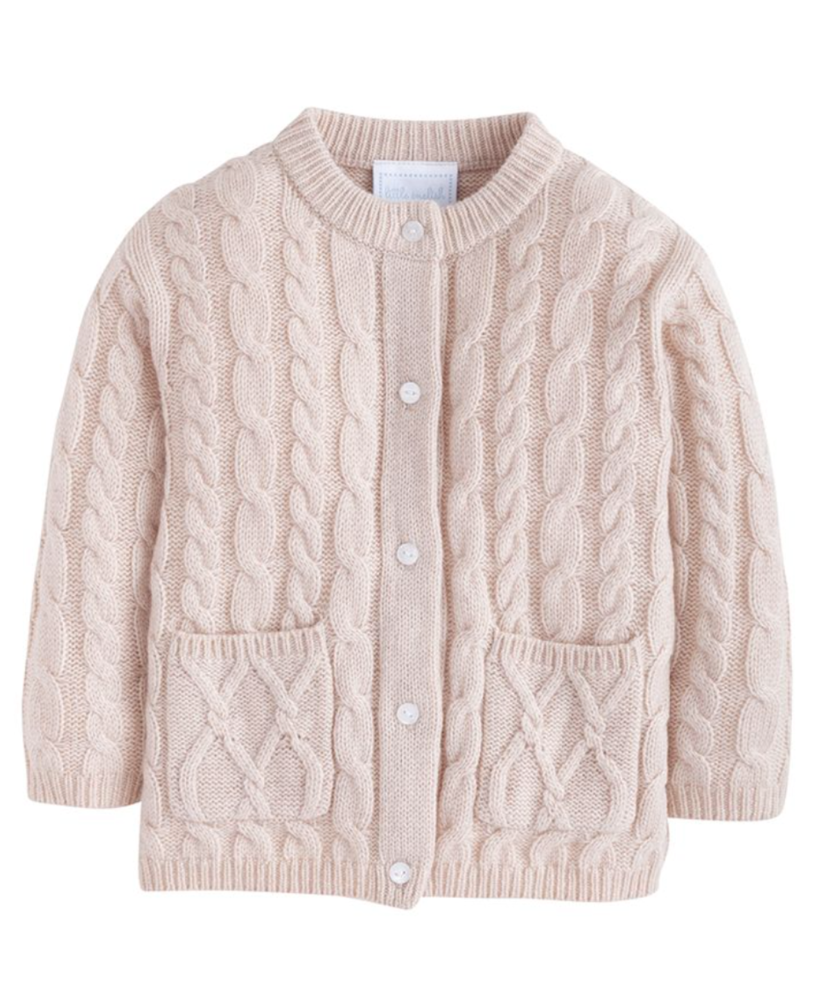 Classic Cashmere Blend Cardigan, Oatmeal