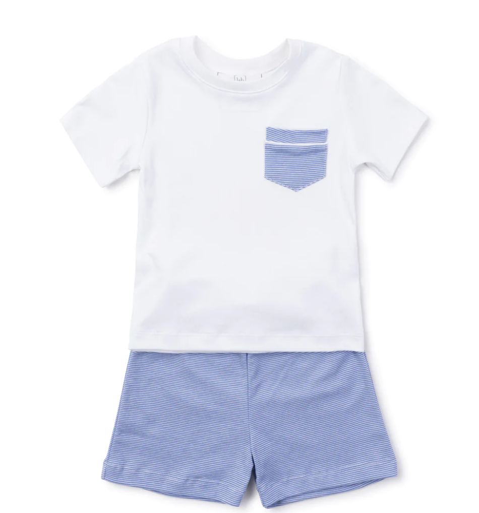 Charles Short Set Blue Stripes