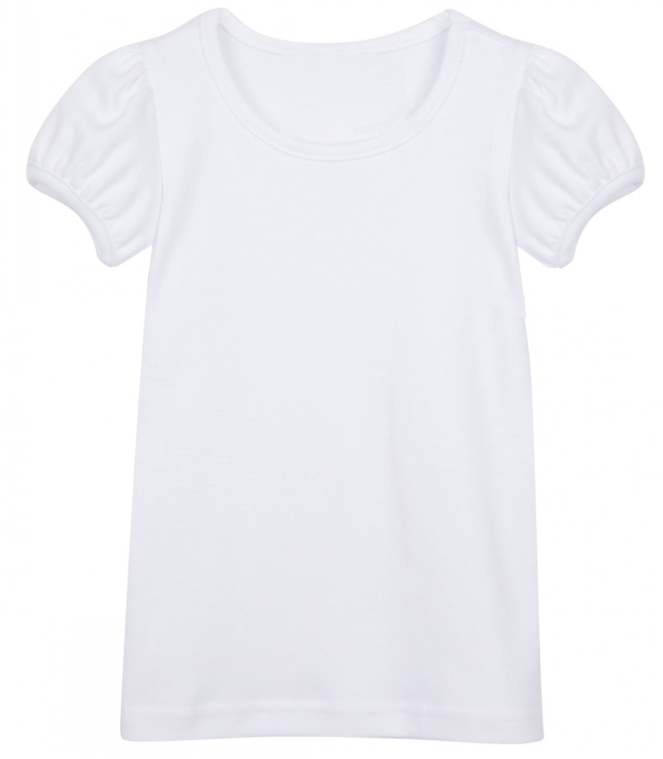 Girls plain white outlet t shirt