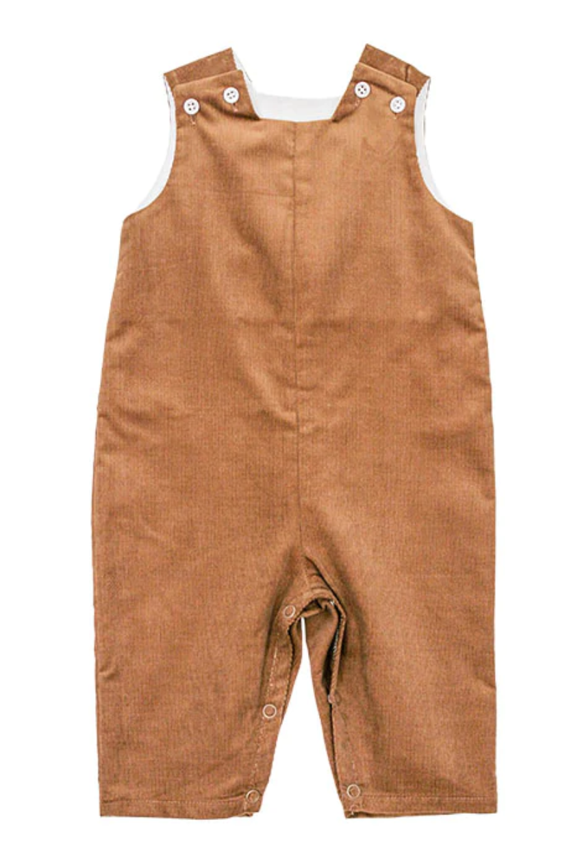 Corduroy Long John John, Chocolate Brown