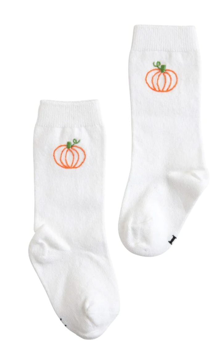 Pumpkin Knee High Socks