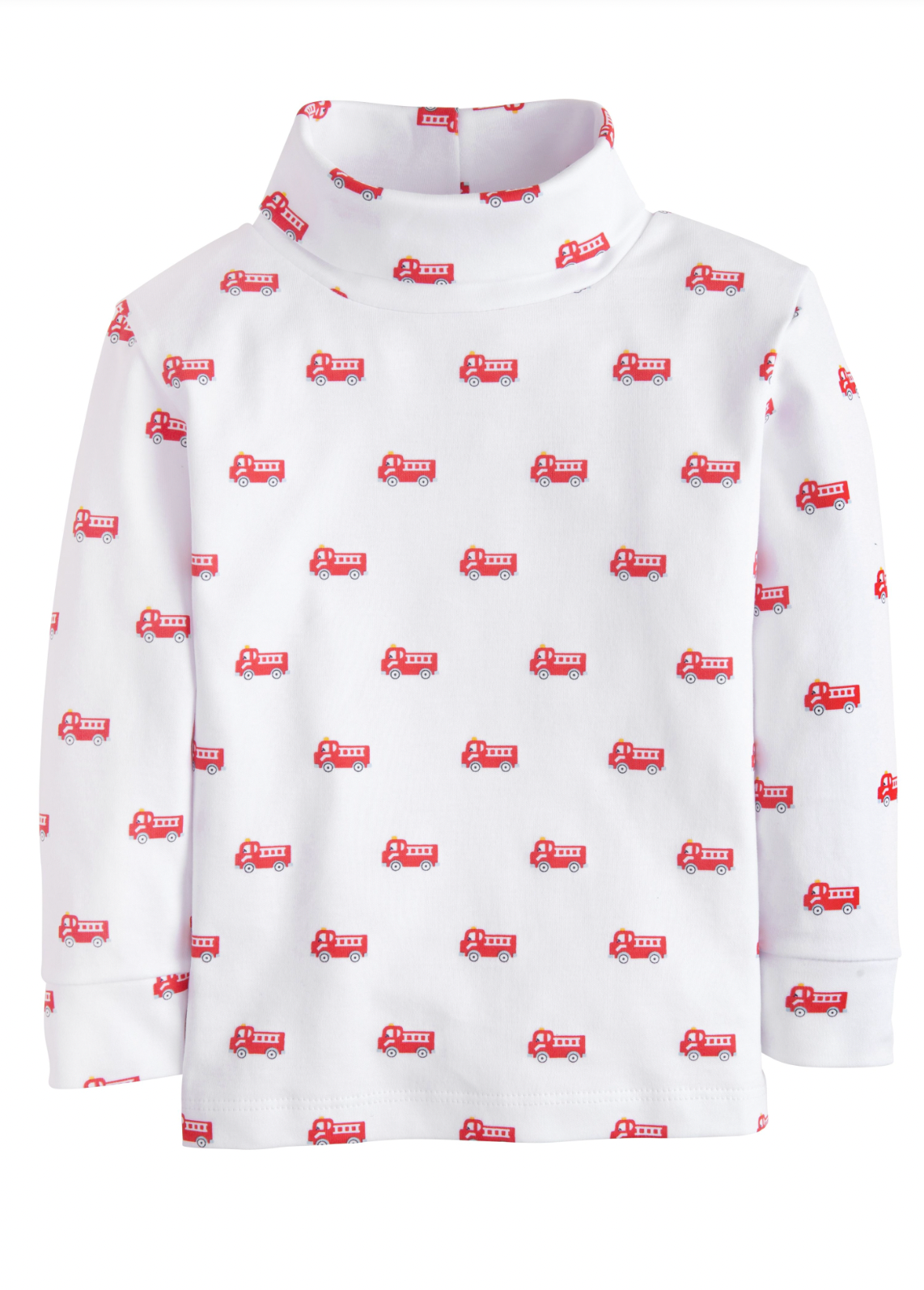 Printed Turtleneck - Firetruck