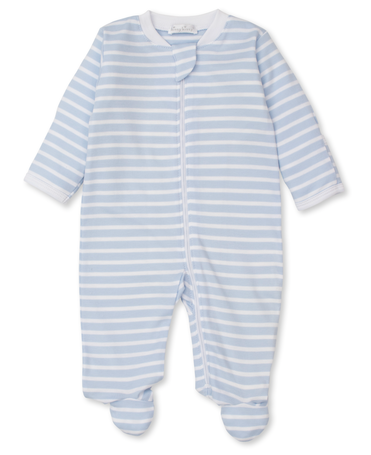 Team Stripes Zippered Footie