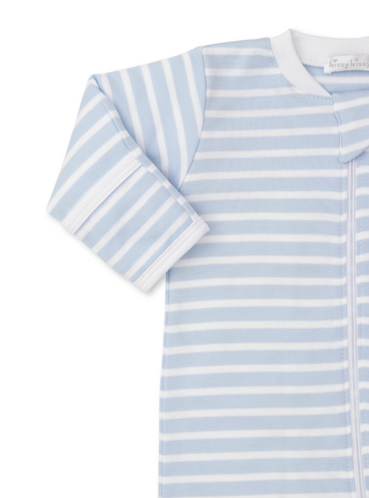 Team Stripes Zippered Footie