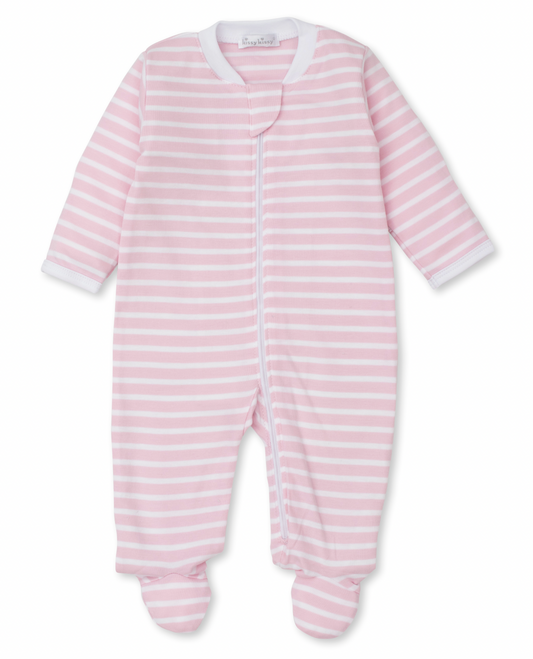 Team Stripes Zippered Footie