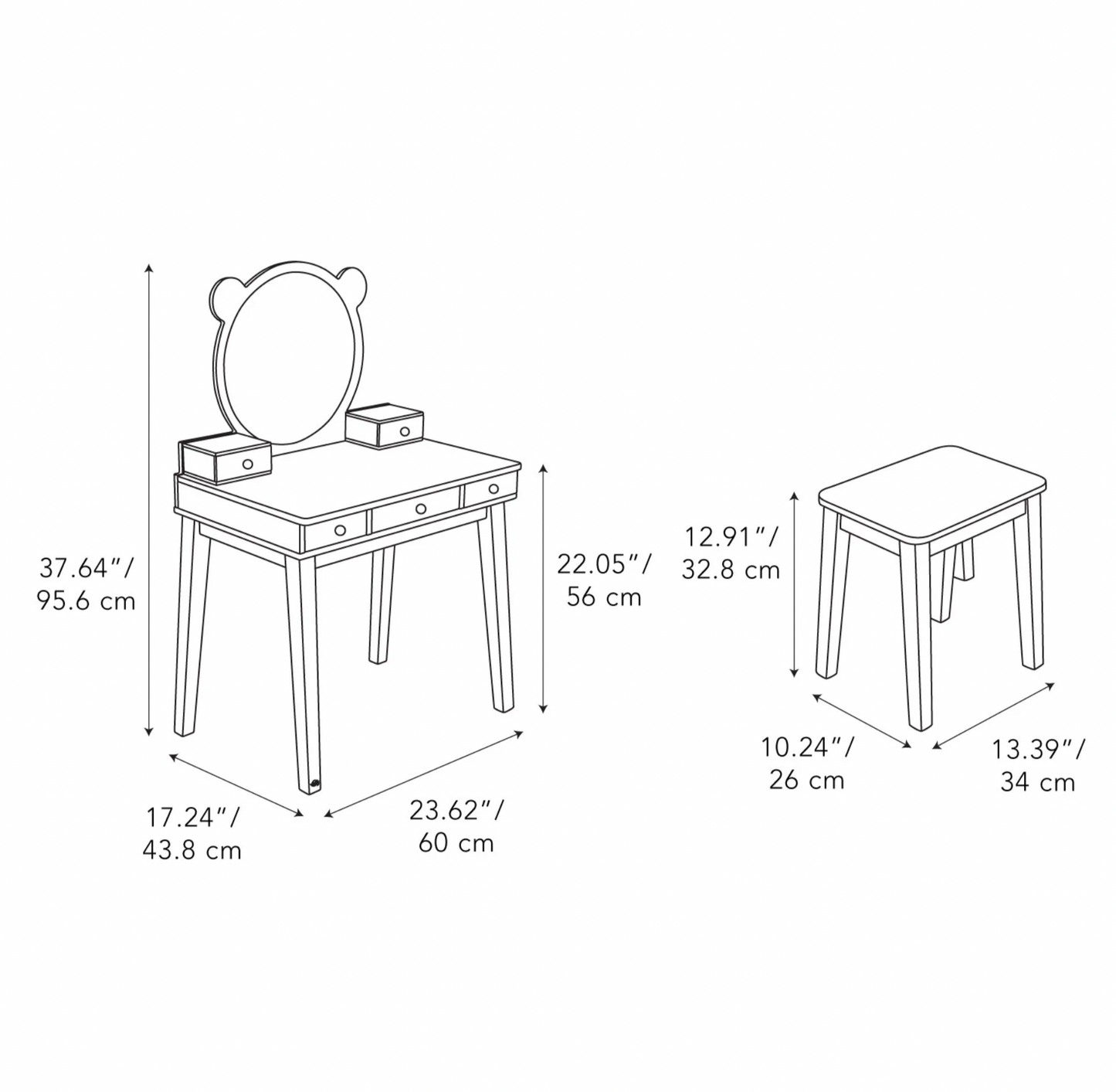 Forest Dressing Table Set