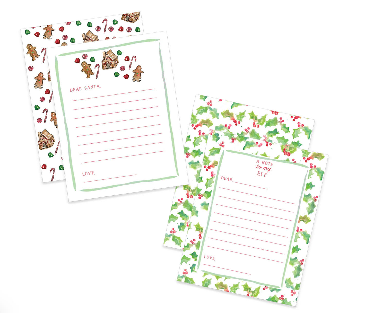 Santa and Elf Notecard Set