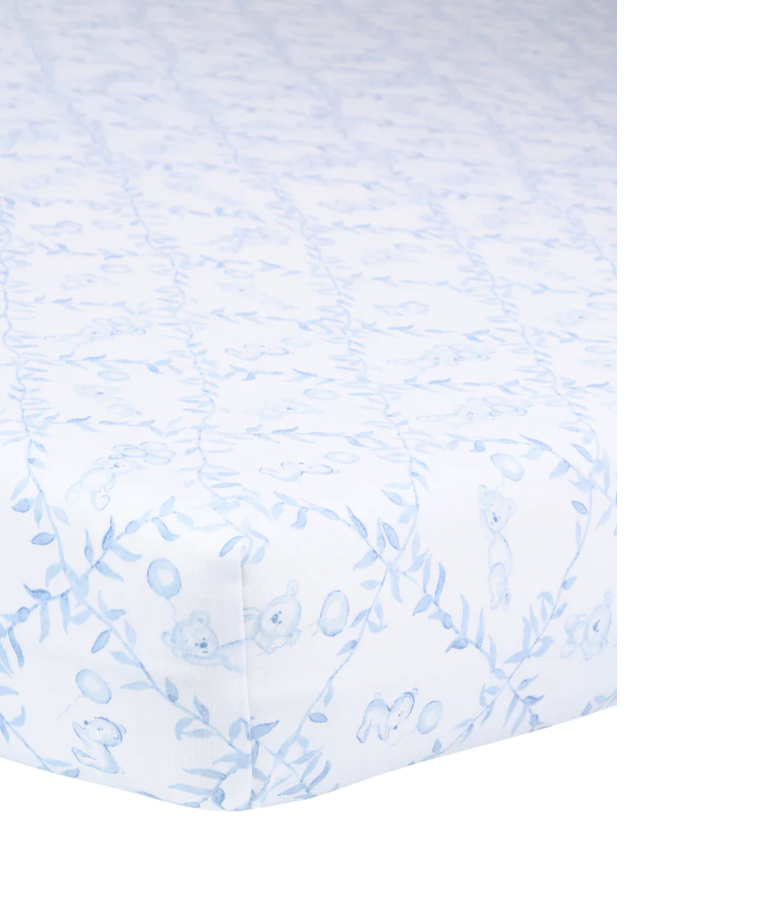 Crib Sheet, Blue Bears Trellace