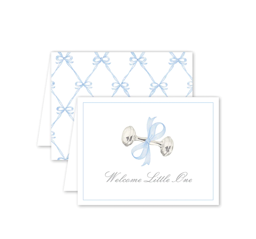Card, Blue Welcome Little One