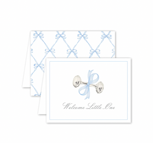Card, Blue Welcome Little One