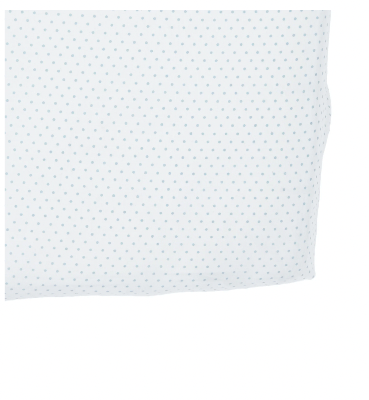 Crib Sheet, Blue Pin Dots