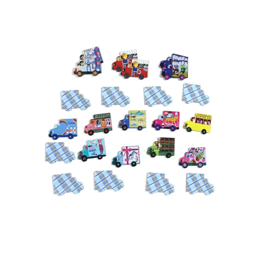 Trucks & a Bus Little Memory & Matching Game