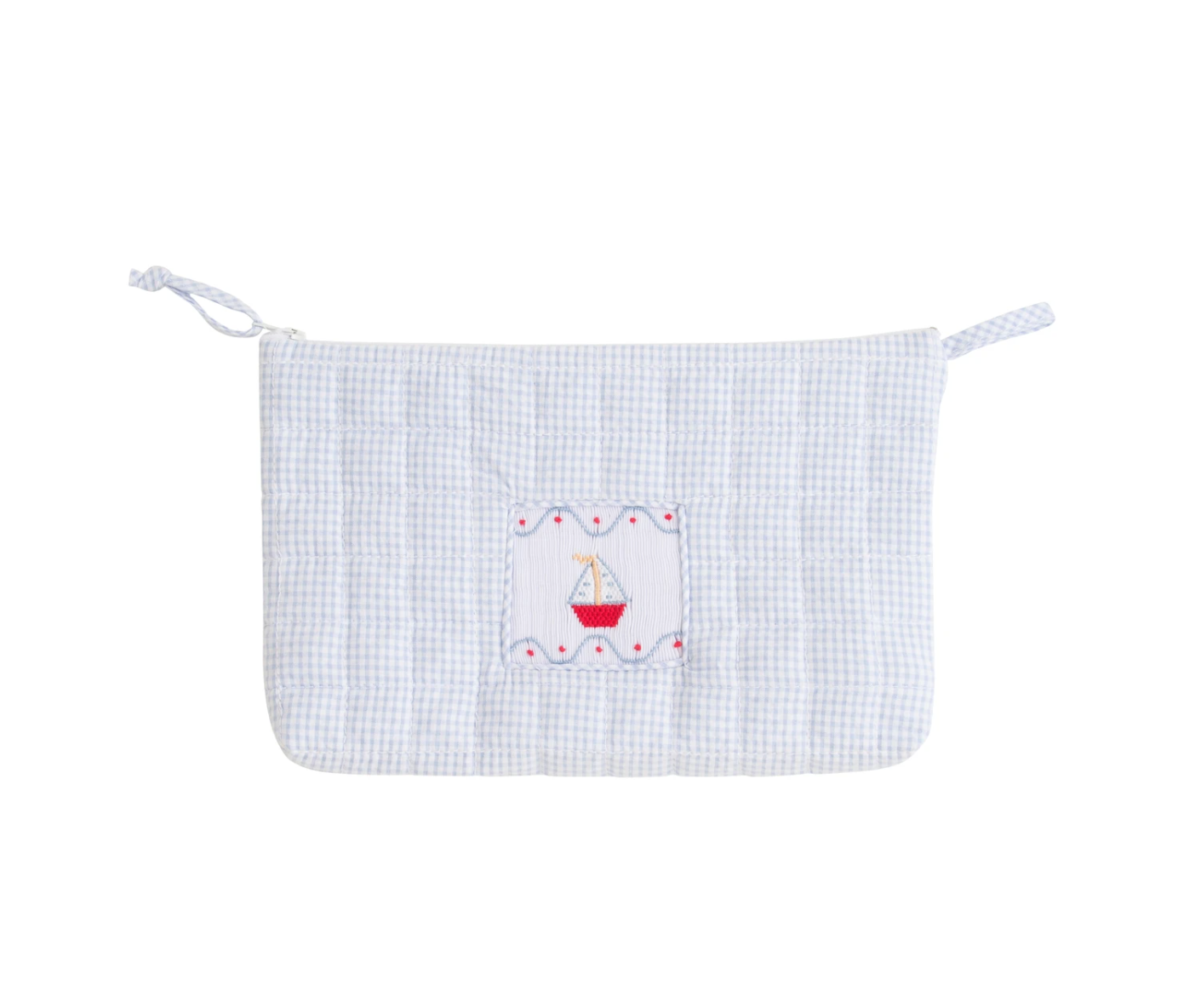 Smocked Cosmetic Bag, Sailboat