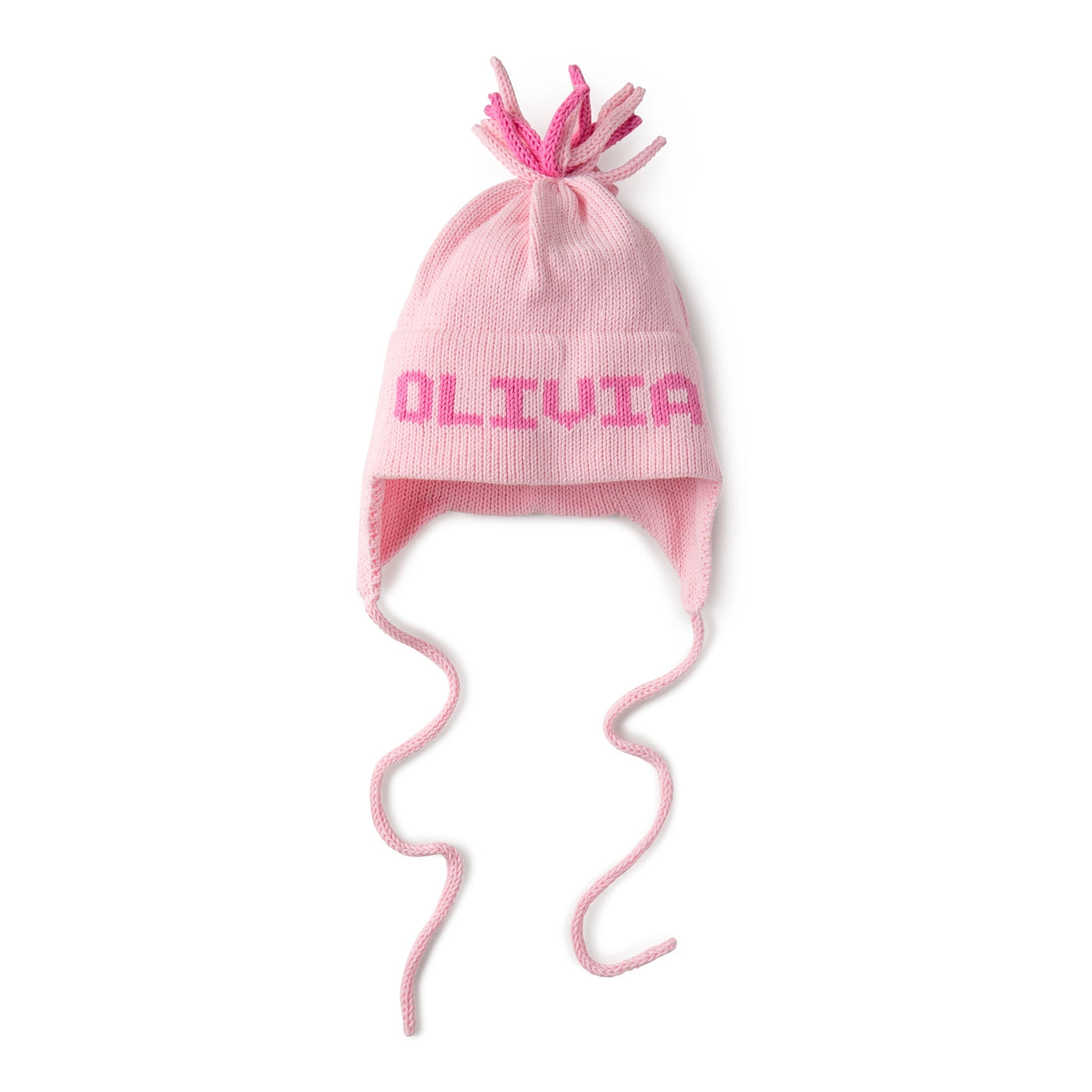 Ear Flap Hat with Name, Solid