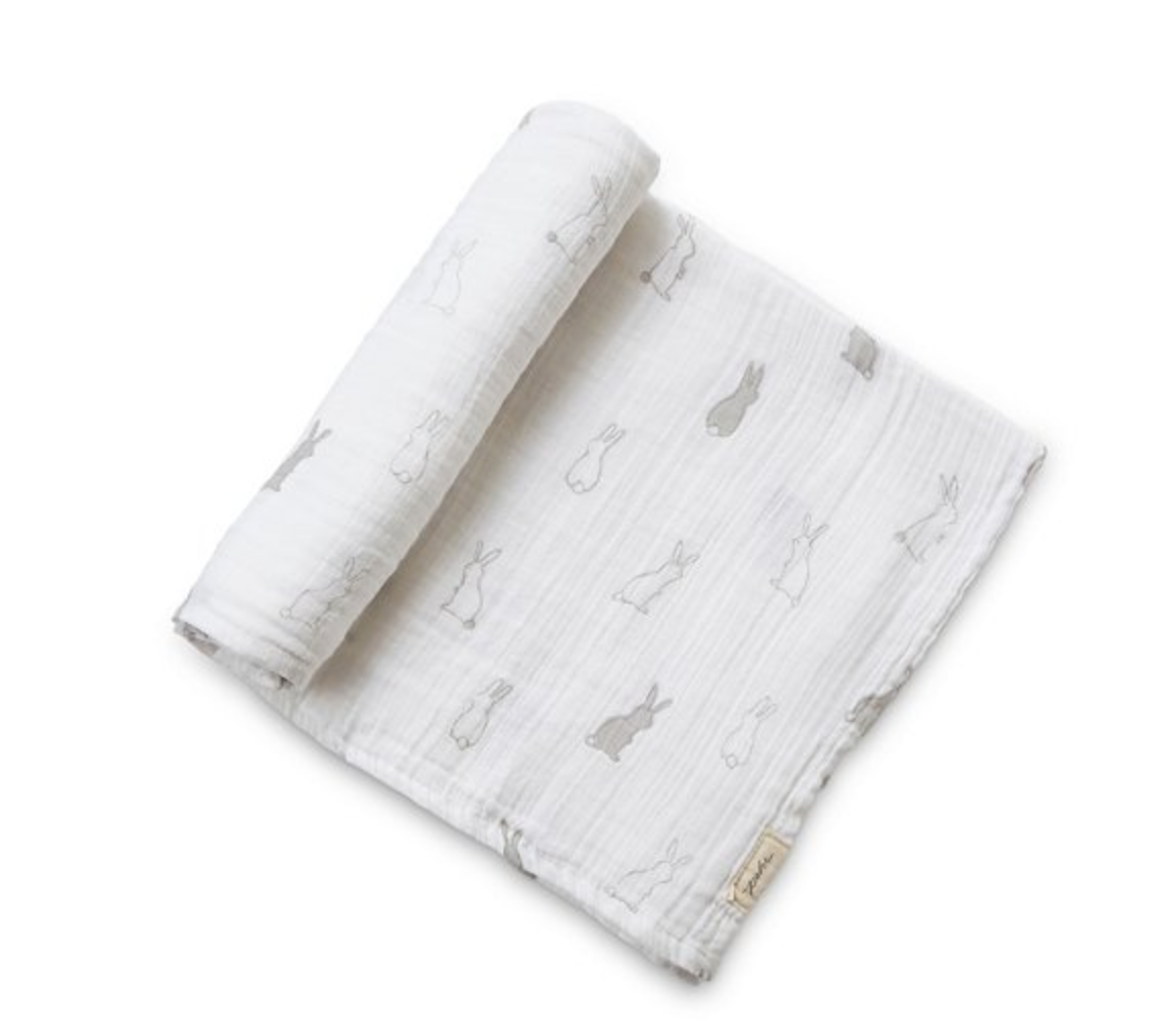 Muslin Swaddle, Bunny Hop