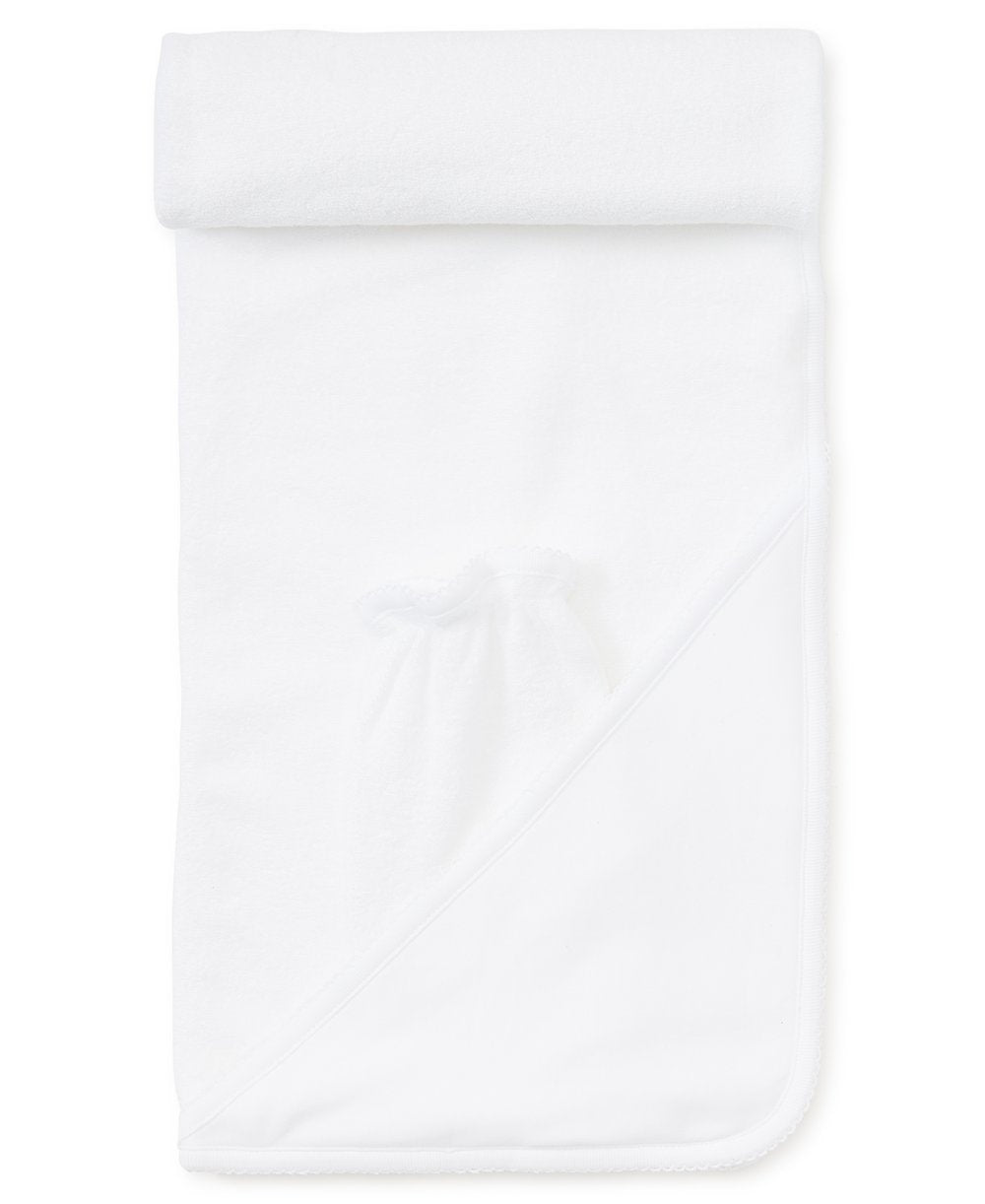 Towel with Mitt, White
