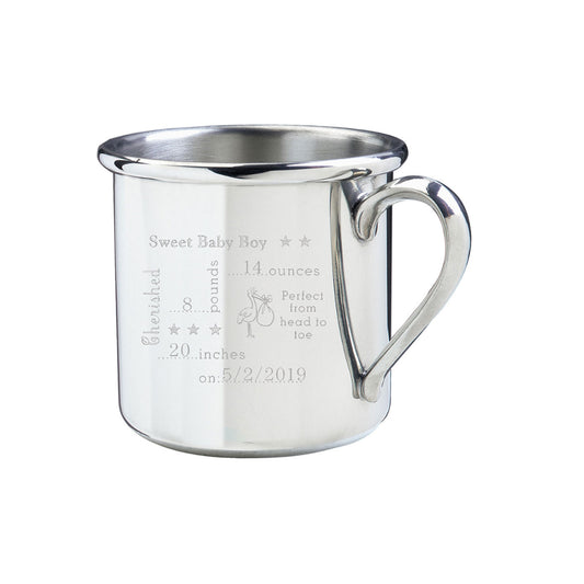 His Personalized Birth Record Cup (online only)