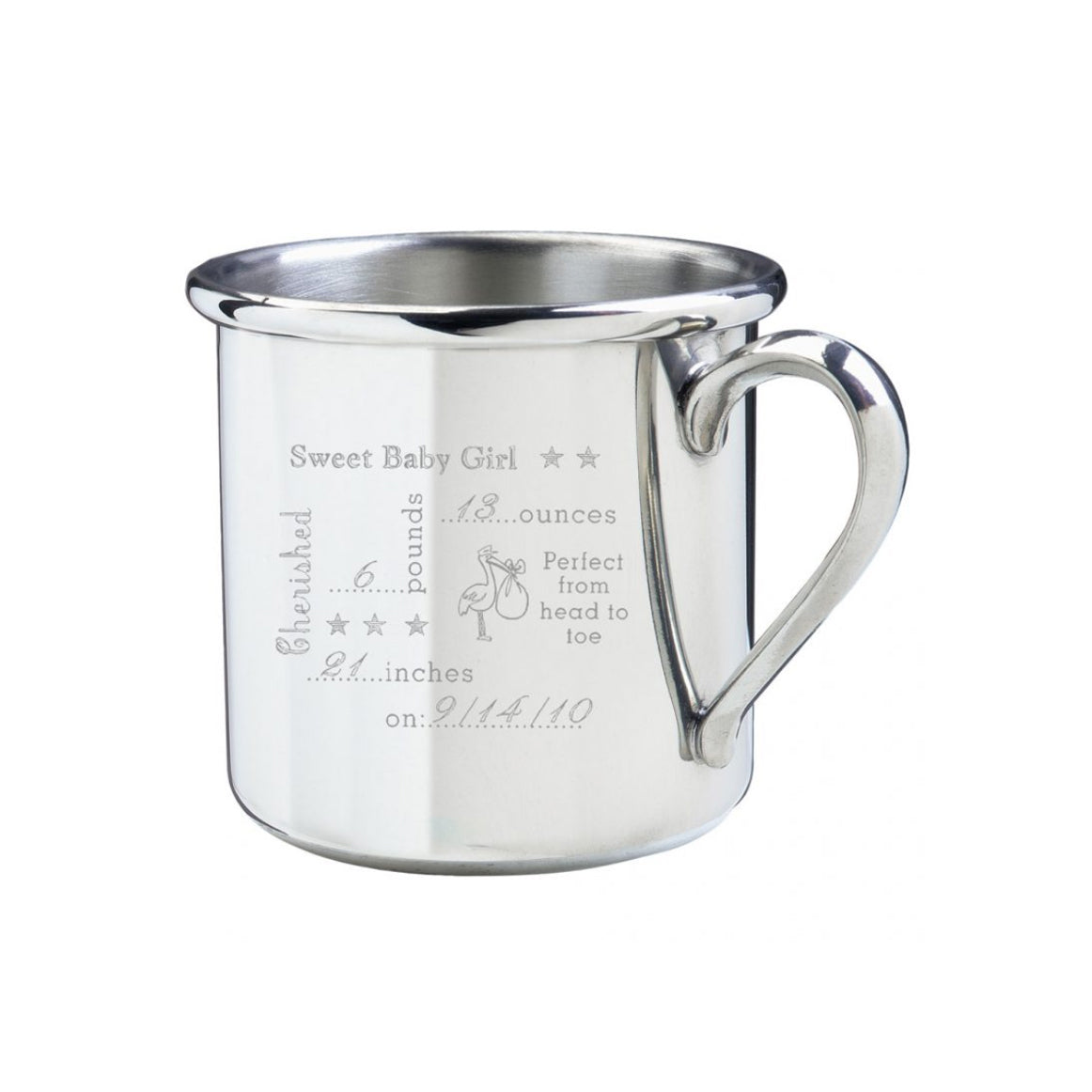 Her Personalized Birth Record Cup  (online only)