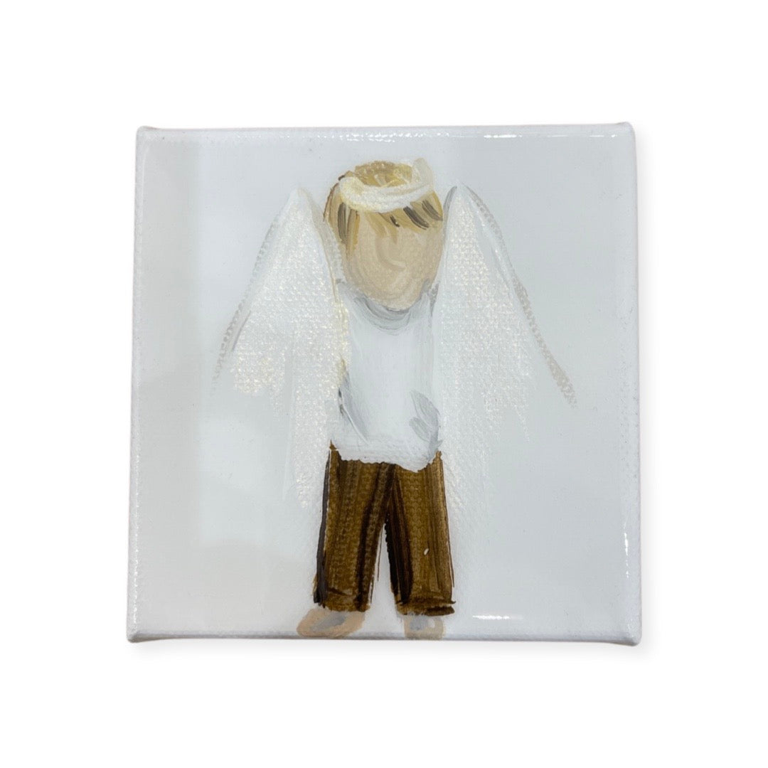 Angel Canvas, Little Boy with Blonde Hair