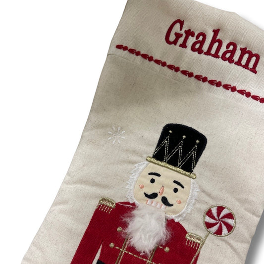 Stocking, Red Nutcracker