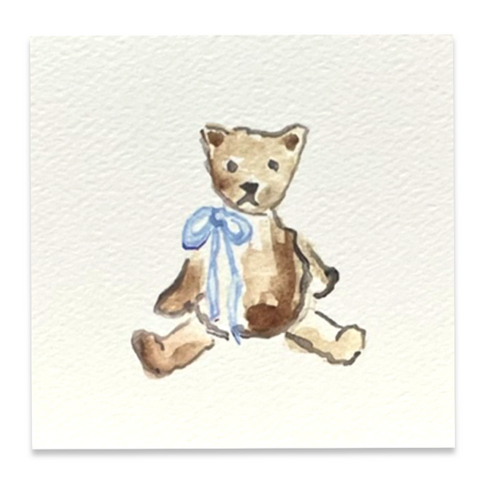 Enclosure Card, Blue Bear