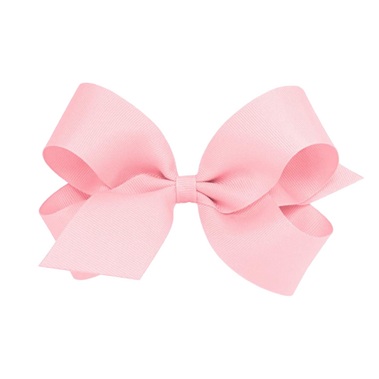 Large Grosgrain Hair Bow, Light Pink