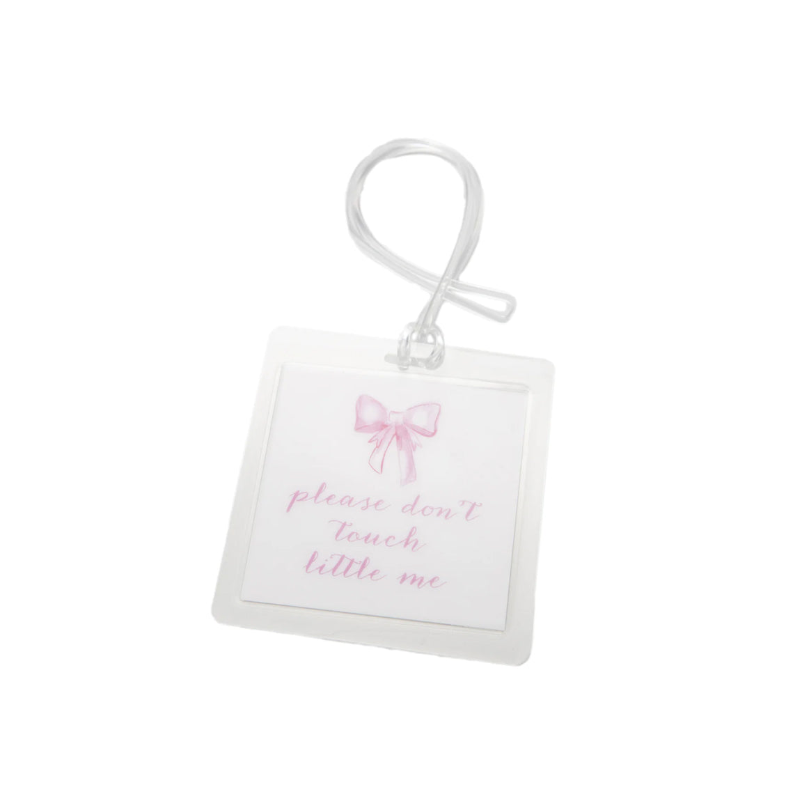 Please Don't Touch Little Me Tag, Pink