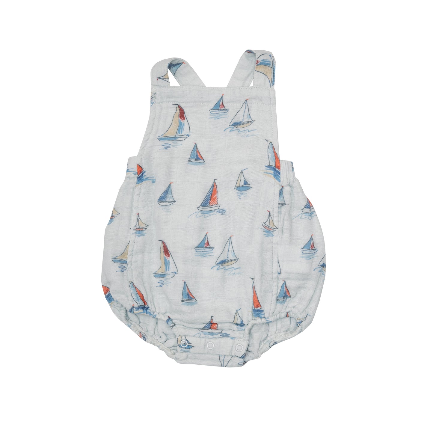 Sketchy Sailboat Muslin Sunsuit