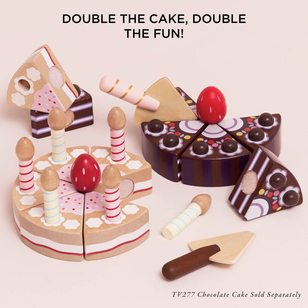 Sliceable Birthday Cake & Candles