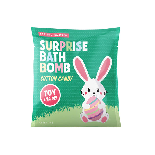 Cotton Candy Surprise Bath Bomb (Surprise Toy Inside)