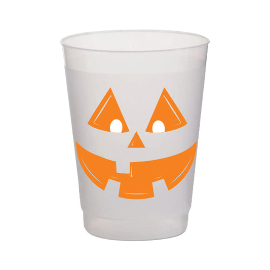 Frost Flex Cup Set, Orange Halloween Jack-O-Lantern
